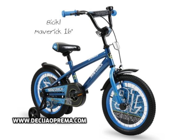 Bicikl Galaxy Maverick 16" za decu Plavi
