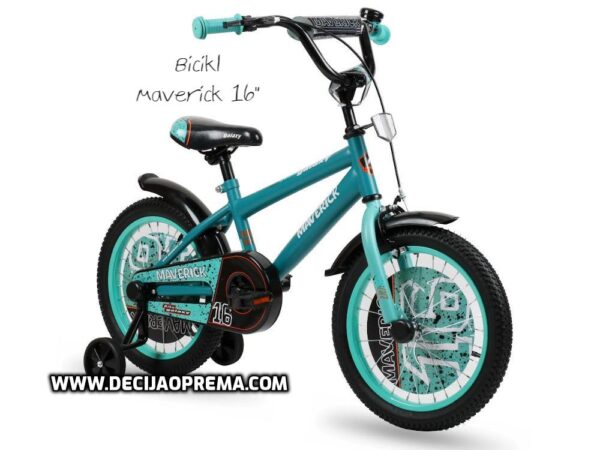 Bicikl Galaxy Maverick 16" za decu Zeleni