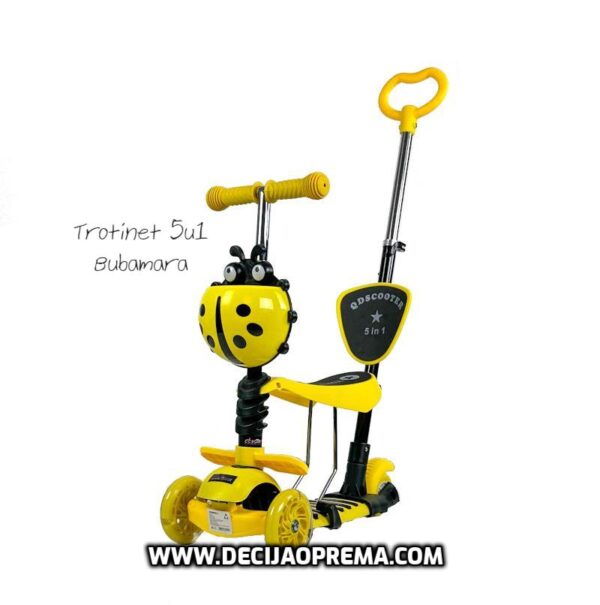 Trotinet Bubamara 5u1 Žuti