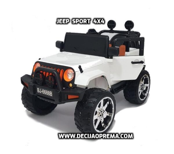 Jeep Sport 4 X 4 auto na akumulator za decu beli