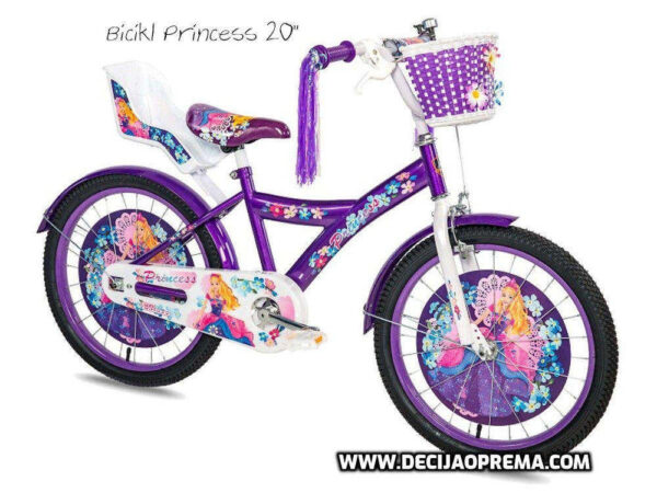 Bicikl Galaxy Princess 20" za decu Ljubičasti