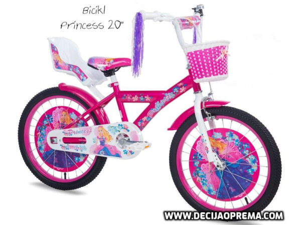 Bicikl Galaxy Princess 20" za decu Rozi