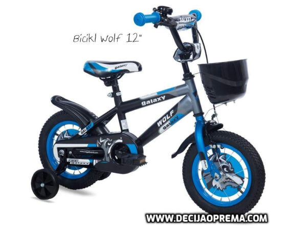 Bicikl Galaxy Wolf 12" za decu Plava