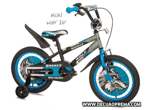 Bicikl Galaxy Wolf 16" za decu Plavi