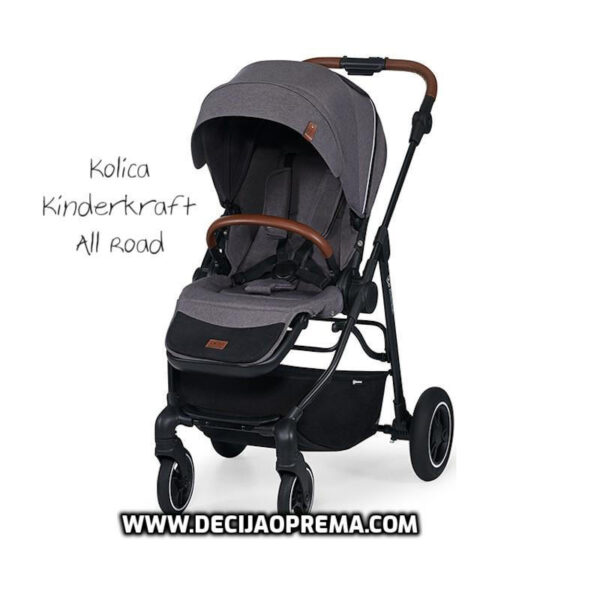 Kolica za bebe Kinderkraft All Road Ash Grey