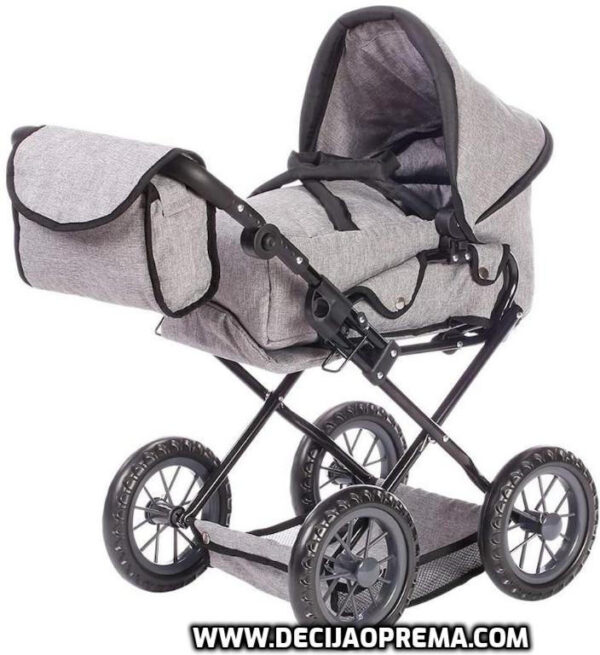 Kolica za lutke Ruby Knorr Toys Grey