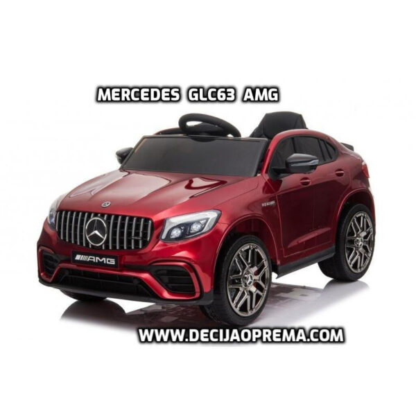 Mercedes GLC 63 AMG  auto na akumulator za decu Crveni