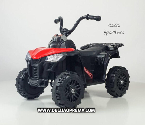 Quad Sporteco na akumulator Crveni