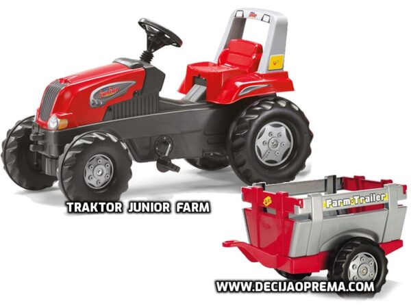 Traktor Rolly Toys Junior Farm sa prikolicom