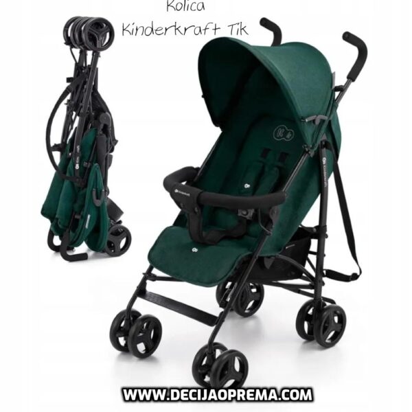 Kolica za bebe Kinderkraft Tik Green Forest