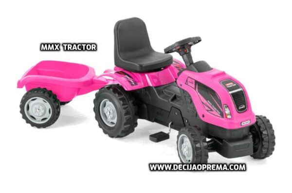 Traktor na pedale MMX sa prikolicom Rozi