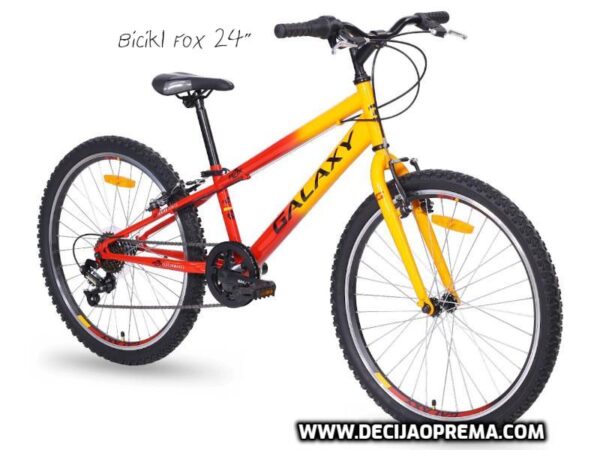 Bicikl FOX 4.0 24"/7 crveno narandžasta