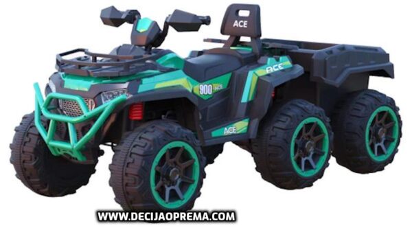 Quad Ace 900 na akumulator sa prikolicom Zeleni