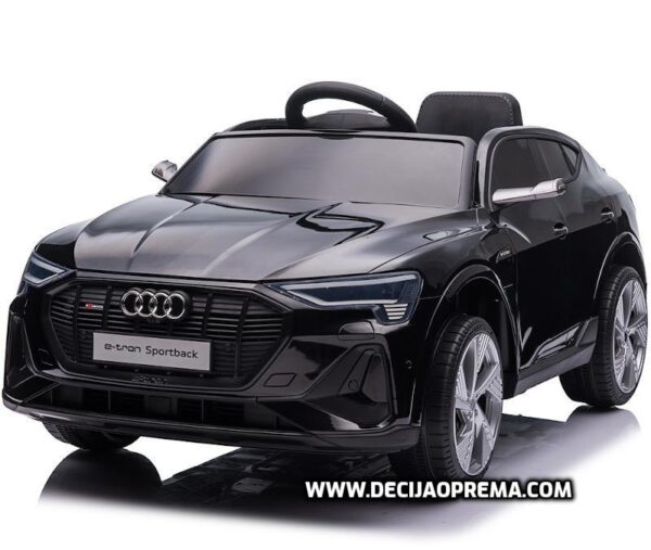 Auto Audi E-TRON Sportback na akumulator za decu Crni