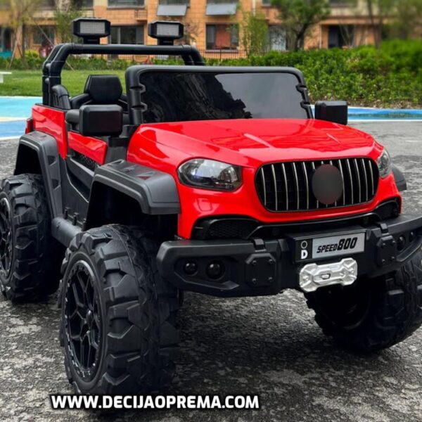 Speed 800 terenac 4x4 na akumulator Crveni