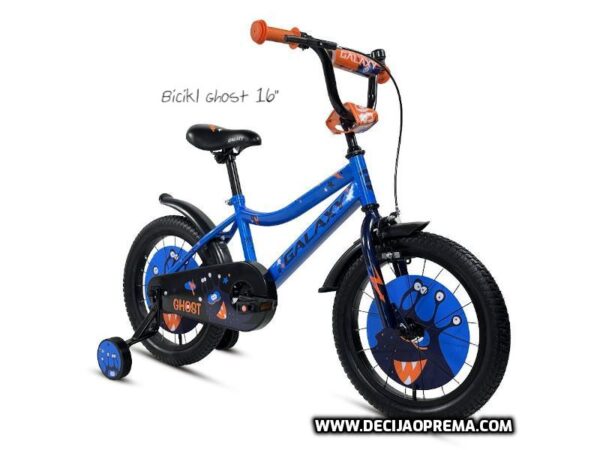 Bicikl Galaxy Ghost 16" za decu Plavo narandžasti
