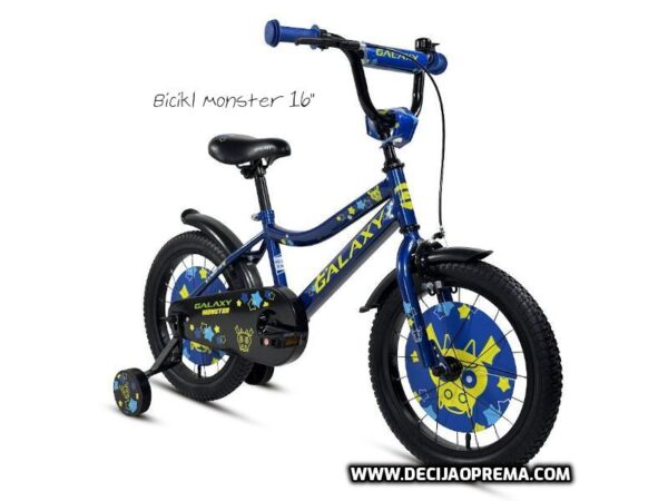 Bicikl Galaxy Monster 16" za decu Plavo žuti