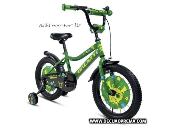 Bicikl Galaxy Monster 16" za decu Zeleni