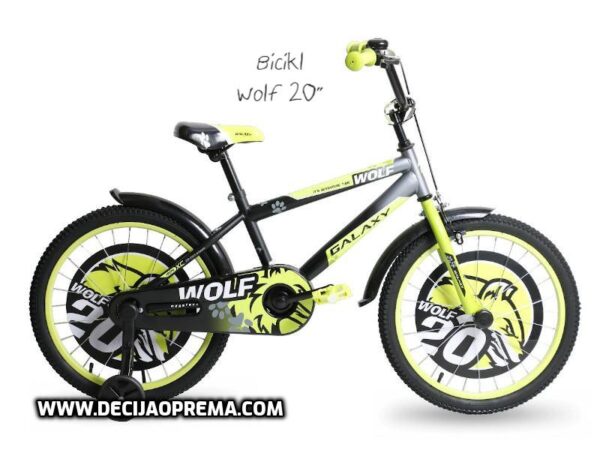 Bicikl Galaxy Wolf 20" za decu Neon Zelena