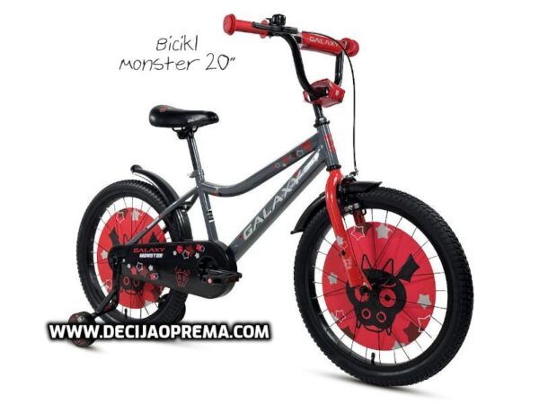 Bicikl Galaxy Monster 20" za decu Sivi