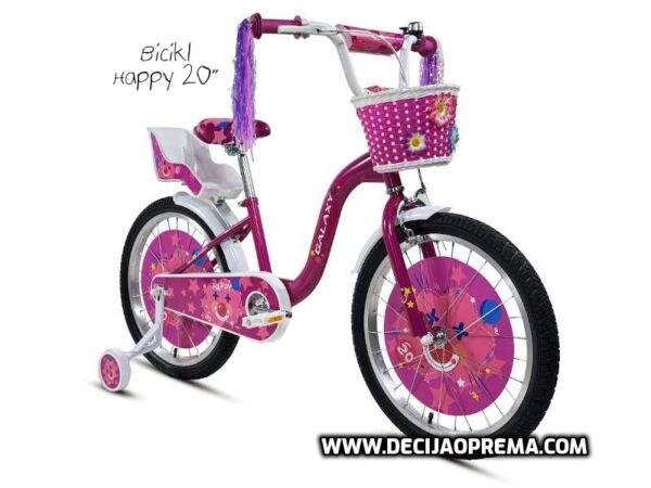 Bicikl Galaxy Happy 20" za decu Roza