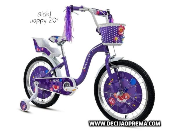 Bicikl Galaxy Happy 20" za decu Ljubičasta