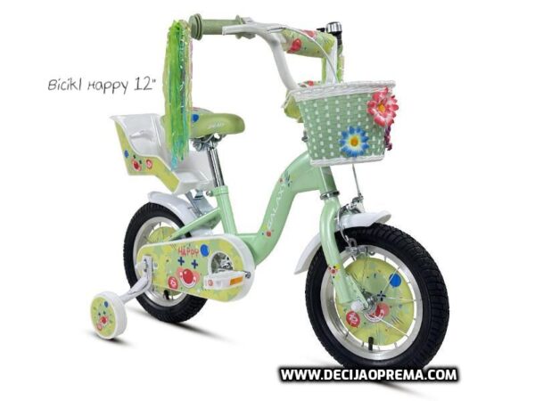 Bicikl Galaxy Happy 12" za decu Zelena
