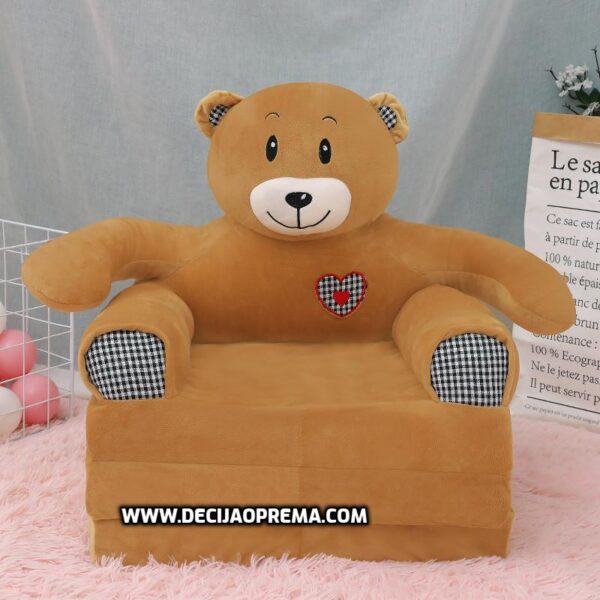 Foteljica za decu Heart Bear