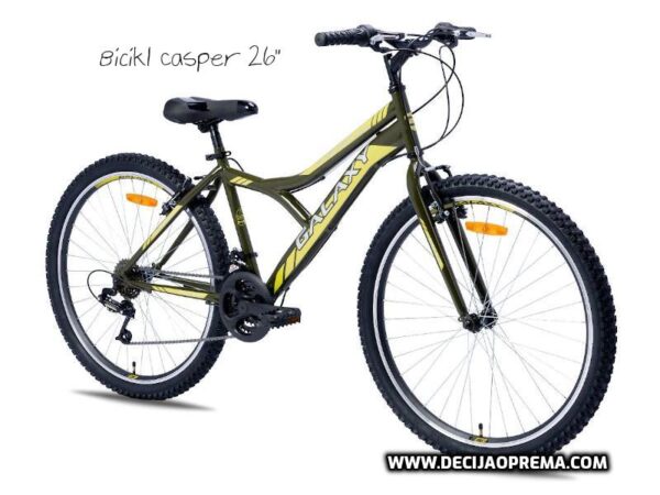 Bicikl Galaxy Casper 260 26"/18  za decu Zeleno žuta