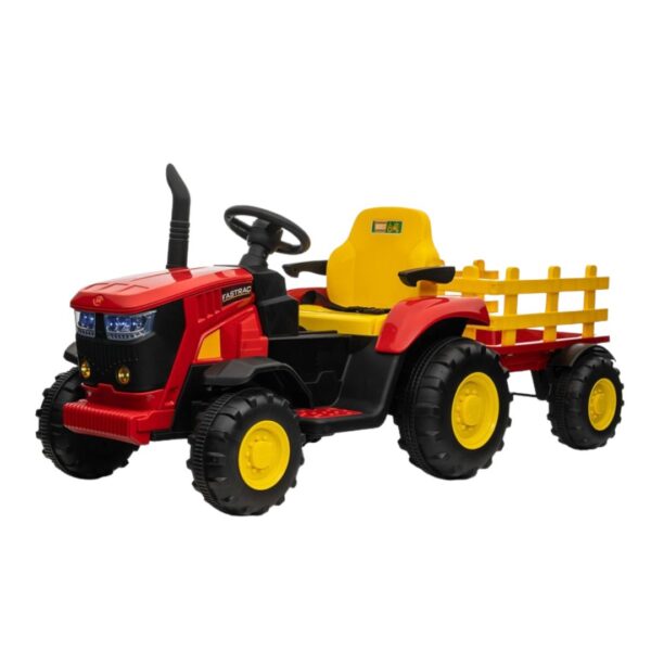 Traktor Fastrac na akumulator 12V za decu Crveni