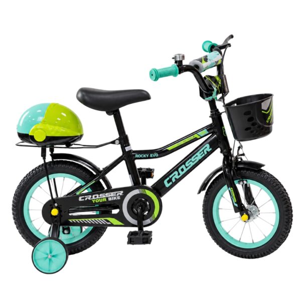 Bicikl Crosser 12" za decu Crno zeleni