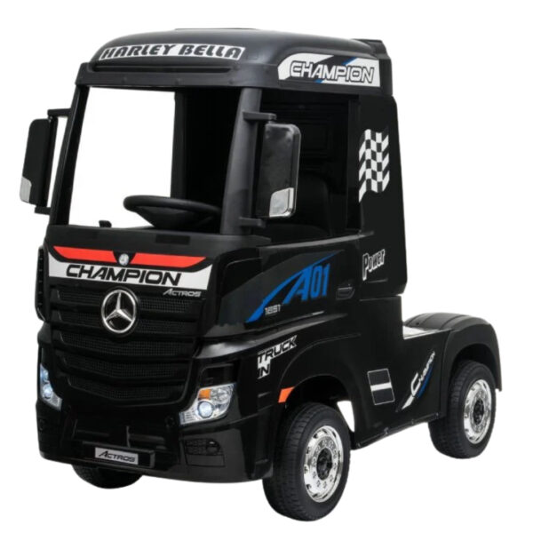Dečiji Kamion Mercedes ACTROS Crni 4×4 Premium Oprema